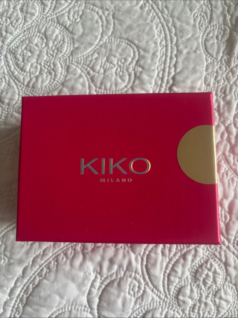 Kiko Milano Makeup Palette Box in Hot Pink with Gold Accent